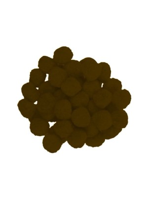 pompons-καφε-χρωμα-50-τεμaχια-μεγεθοσ-25-mm-i-mondi-c